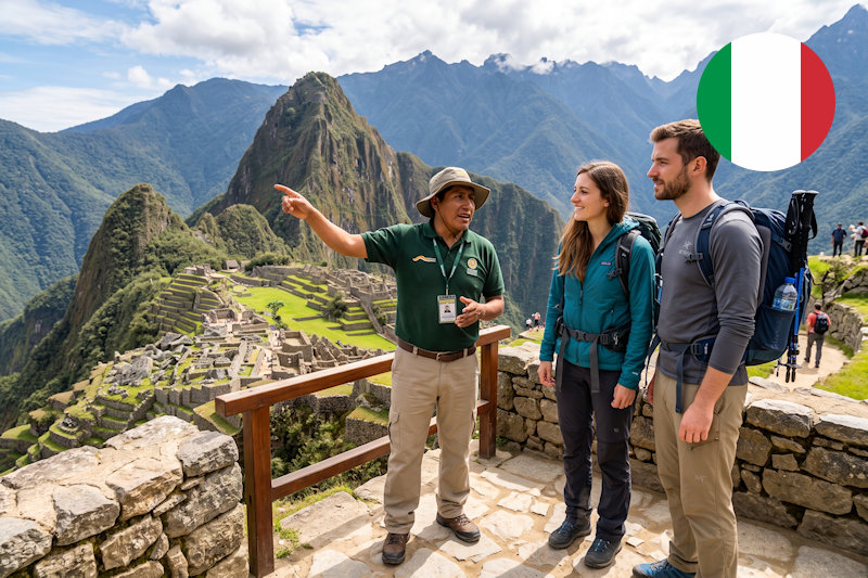 Machu Picchu idegenvezető olaszul