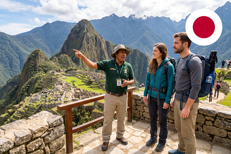 Machu Picchu idegenvezető japánul