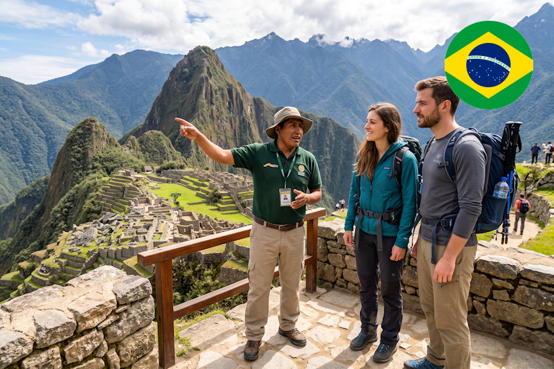 Machu Picchu idegenvezető portugálul