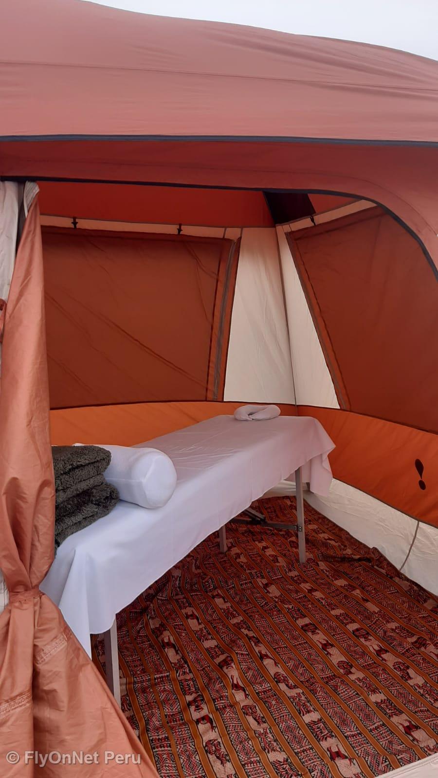 Fotóalbum: Tent dedicated to the spa during the trek on the Imperial Inca Trail